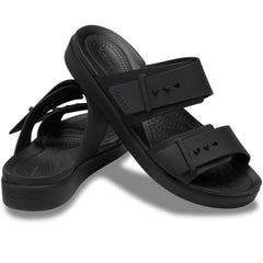Crocs Women Sandal,Brooklyn Buckle Low,Black,7 UK Women