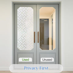 Coavas Window Film Privacy Frosted Glass Film for Windows Static Clings Self-Adhesive Frosting Window Cover Vinyl Blinds Film Anti UV Window Sickers for Home, 45 x 200cm