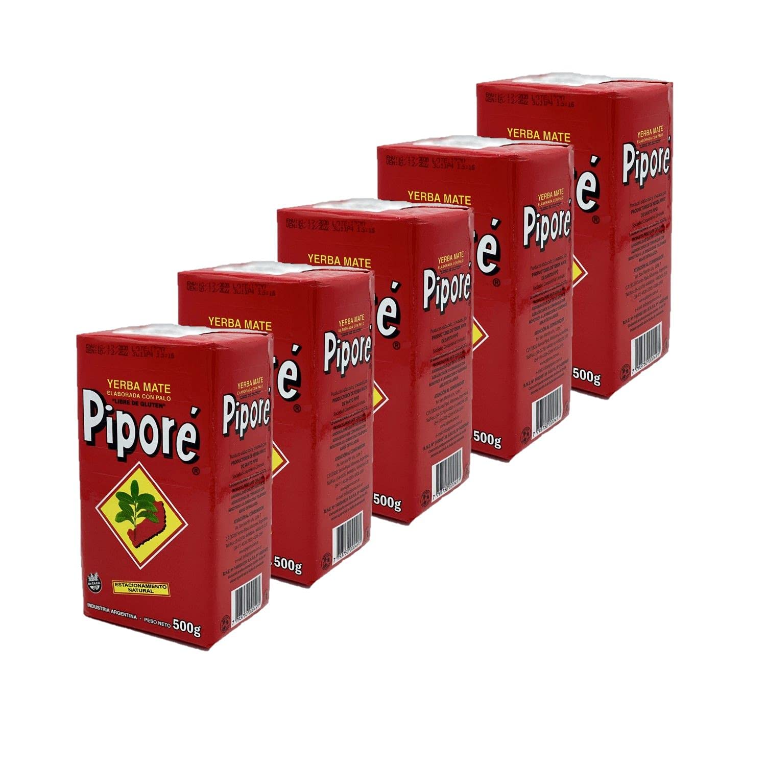 Pack of 5 Yerba Maté – Piporé – 500 g