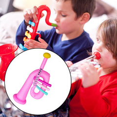 Nereds Inflatable Trumpet Balloon 65cm Inflatable Musical Practicing Instrument Balloon Children's Trumpet Toy for Boys Girls Early Education(Random Color)