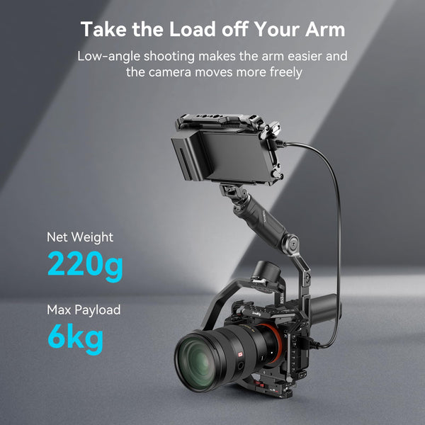 SMALLRIG Plastic Lightweight Adjustable Handle Sling Handgrip ONLY for DJI RS 3 mini/ 4 Mini Gimbal Handheld Stabilizer, with Quick Release NATO Clamp - 4197B