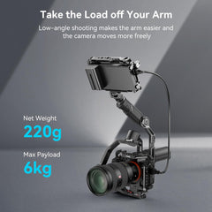 SMALLRIG Plastic Lightweight Adjustable Handle Sling Handgrip ONLY for DJI RS 3 mini/ 4 Mini Gimbal Handheld Stabilizer, with Quick Release NATO Clamp - 4197B