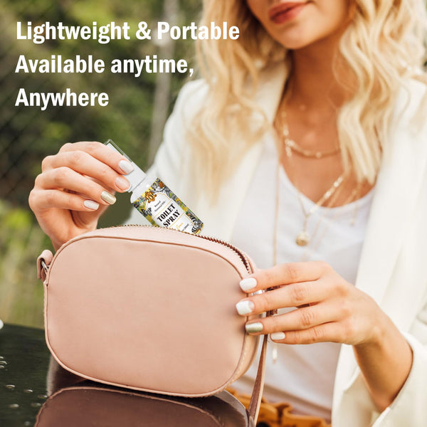 Scent-Hi Toilet Spray with Lavender, Linen & Mint 3 Pack (30ml/1oz) Natural Aromatherapy Luxury Bathroom Spray