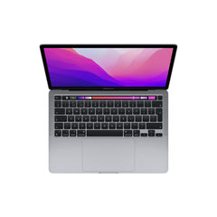 2022 Apple MacBook Pro laptop with M2 chip: 13-inch Retina display, 8GB RAM, 256GB SSD storage, Touch Bar, backlit keyboard, FaceTime HD camera; Space Grey 