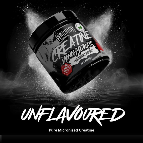 Warrior Creatine Monohydrate Powder 300g (100 Servings) – Pure Micronised Creatine Powder Supplement for Men & Women, Pre & Post Workout Strength, Muscle Growth & Recovery, Vegan – Unflavoured