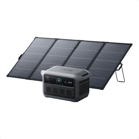 Anker SOLIX C2000 Gen 2, 2400W 2048Wh Power Station with 400W Solar Panel