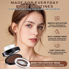 Eyebrow Stamp Kit with Brow Powder