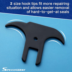 SPEEDWOX Seal Puller With Extra Blade Oil And Grease Seal Puller Tool With Dual Hook Tips For Oil And Grease Seals Removal For Cars, Suvs And Light Trucks Oil Seal O-Rings Grease Seals Puller