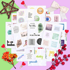 200Pcs Vision Board Stickers for Women, Vision Board Supplies Kit, Magazines - Motivational & Inspirational Stickers, Gifts for Women & Men