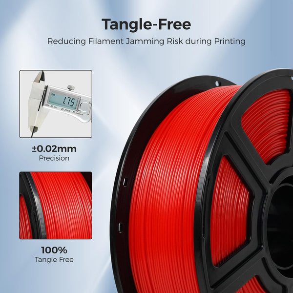 FLASHFORGE ASA Filament 1.75mm, 3D Printer Filaments 1kg Spool-Dimensional Accuracy +/- 0.02mm, no Smoke and no Odor (Black, ASA)