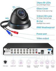 ZOSI 16CH 3K Lite CCTV Camera System Outdoor & AI Human Vehicle Detection