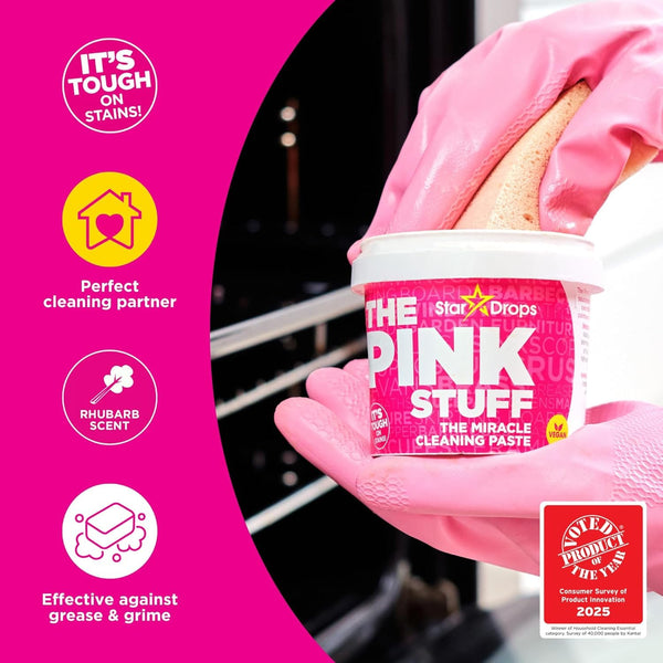 The Pink Stuff Miracle Cleaning Paste 850g - The Powerful All Purpose Multi Surface Cleaner For Ovens Bathrooms Kitchens And More