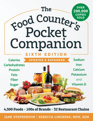 The Food Counter's Pocket Companion Sixth Edition: Calories, Carbohydrates, Protein, Fats, Fiber, Sugar, Sodium, Iron, Calcium, Potassium, and Vitamin D-With 32 Restaurant Chains
