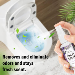 Scent-Hi Toilet Spray with Lavender, Linen & Mint 3 Pack (30ml/1oz) Natural Aromatherapy Luxury Bathroom Spray