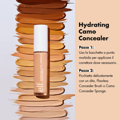 e.l.f Hydrating Satin Camo Concealer Medium Warm (Pack of 2)