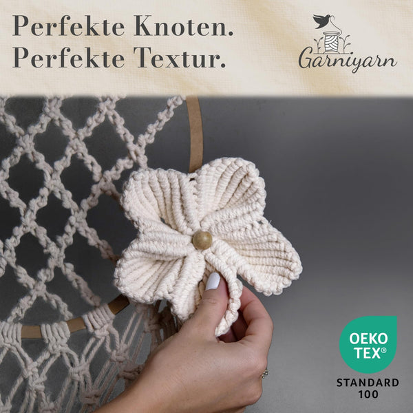 GARNIYARN Makramee Garn, Minted Sage, 3mm x 100m