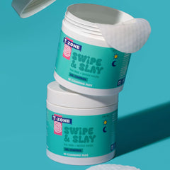 T-Zone Tea Tree & Witch Hazel Biodegradable Cleansing Pads (40 Pads) - Instantly Remove Dirt, Oil & Makeup, Unclogs Pores, Promotes Clearer Skin & Kinder to Planet