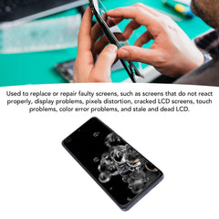 LCD for S 20 Ultra Replacement, 6.90inch Display for SM-G988B, SM-G988U, SM-G988N, SM-G988W, Digitizer Assembly Replacement with Frame and Technical Repair Tool Kit (Silver)