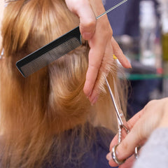 JANYUN 3 Pcs Rat Tail Combs Salon Hairdressing Comb with Stainless Steel Handle, Fine Tooth Combs for Women, Barber