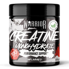Warrior Creatine Monohydrate Powder 300g (100 Servings) – Pure Micronised Creatine Powder Supplement for Men & Women, Pre & Post Workout Strength, Muscle Growth & Recovery, Vegan – Unflavoured