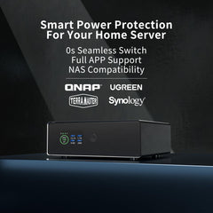 WALLECUBE 150W UPS with LiFePO4 Battery | Uninterruptible Battery Power Supply for NAS with USB Communication Port, Compact Without Noise