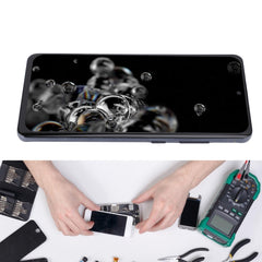 LCD for S 20 Ultra Replacement, 6.90inch Display for SM-G988B, SM-G988U, SM-G988N, SM-G988W, Digitizer Assembly Replacement with Frame and Technical Repair Tool Kit (Silver)