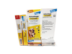 Advantage Chewable 56mg Chewable Tablets for Dogs 1.3-2.5kg (3 pack), Flea and Tick Treatment, Fast Acting Kills Fleas Within Hours, Prevention Lasts For A Month, Easy To Administer