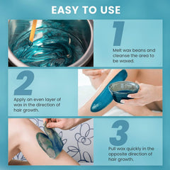 Waxing Kits Wax Heater for Hair Removal: 4 * 100g Hard Waxing Beads & 30 Waxing Sticks Waxing Machine Kit for Home Use Wax Kit Home Waxing Kit for Women/Men