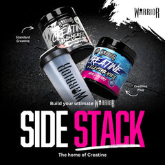 Warrior Protein Shaker Bottle, 600ml with Wire Mixball Blender – Leakproof Clear Gym Bottle for Mixing Whey Protein Shake, Smoothies, Milkshake, Juice, Supplement Drinks – BPA Free, Dishwasher Safe