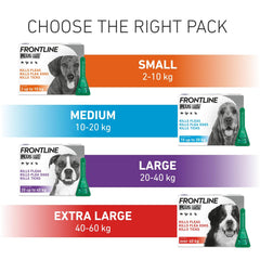 FRONTLINE Plus Flea & Tick Treatment for Large Dogs - 3 Pipettes