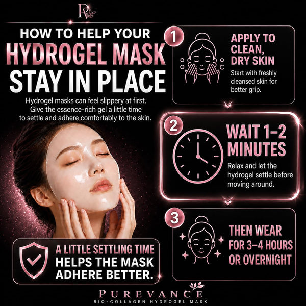 10pc Glass Skin Bio-Collagen + Hyaluronic Acid Hydrogel Face Mask