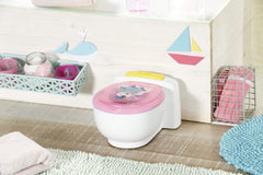 BABY born Bath Poo-Poo Toilet - Real Sound Effects - For Small Hands - Rainbow Glitter Poo - 43 cm - Ages 3 & Up