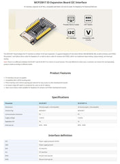XICOOLEE MCP23017 I/O Expansion Board Module SG-IO-E017, 16 I/O Pins Supports for Raspberry Pi Series, Onboard 3-Digit DIP Switch, I2C Interface Compatible with 3.3V/5V Working Level