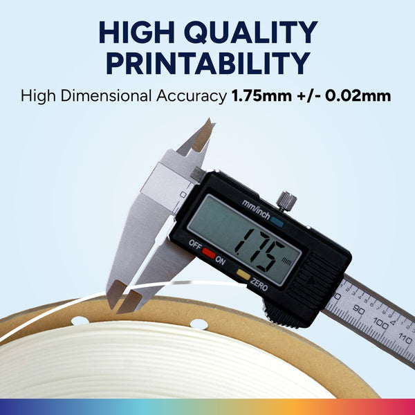 OVERTURE 6KG Bundle Easy PLA 1.75mm 3D Printer Filament, 6 Pack 1kg Spool (2.2lbs), Dimensional Accuracy +/- 0.02mm, Fit Most FDM Printe (Easy White*6)