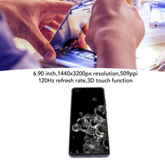 LCD for S 20 Ultra Replacement, 6.90inch Display for SM-G988B, SM-G988U, SM-G988N, SM-G988W, Digitizer Assembly Replacement with Frame and Technical Repair Tool Kit (Silver)