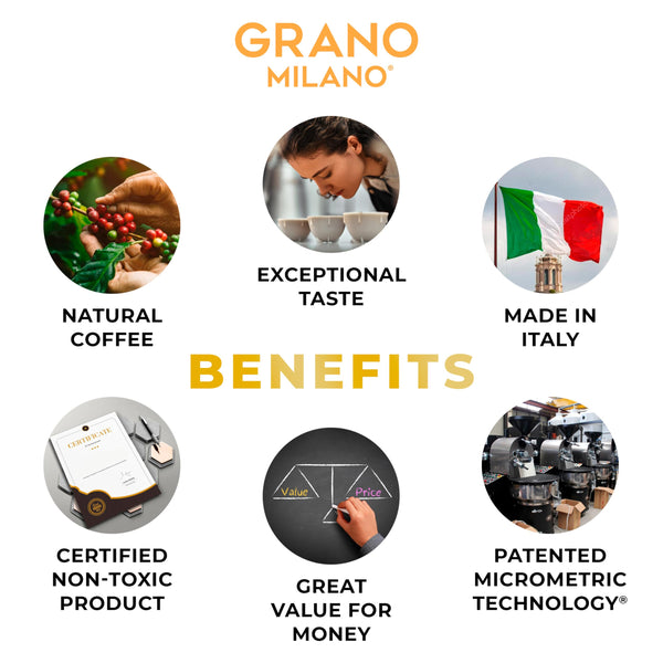 Grano Milano Variety Pack 100 Pods Compatible with Nespresso Original Line
