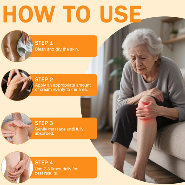 Arthritis & Joint Pain Relief Cream 120g – Extra Strength Anti-Inflammatory Formula for Knee, Back, Neck, Hands & Feet, Fast-Acting Deep Tissue Massage Cream for Stiffness, Swelling & Muscle Recovery