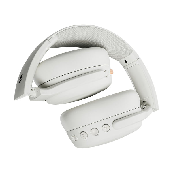 Skullcandy Crusher ANC 2 Wireless Over-Ear Bluetooth Headphones with Extra USB-C Charging Cable, Multi-Sensory Bass, Active Noise Cancelling, 60 Hours Battery, Microphone iPhone Android - Bone