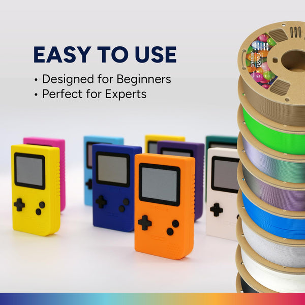OVERTURE 6KG Bundle Easy PLA 1.75mm 3D Printer Filament, 6 Pack 1kg Spool (2.2lbs), Dimensional Accuracy +/- 0.02mm, Fit Most FDM Printe (Easy White*6)
