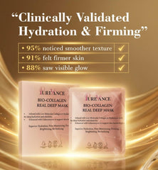 10pc Glass Skin Bio-Collagen + Hyaluronic Acid Hydrogel Face Mask