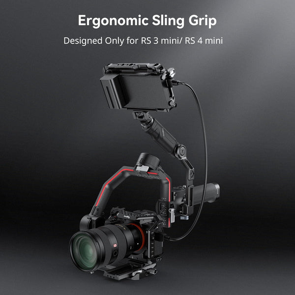 SMALLRIG Plastic Lightweight Adjustable Handle Sling Handgrip ONLY for DJI RS 3 mini/ 4 Mini Gimbal Handheld Stabilizer, with Quick Release NATO Clamp - 4197B