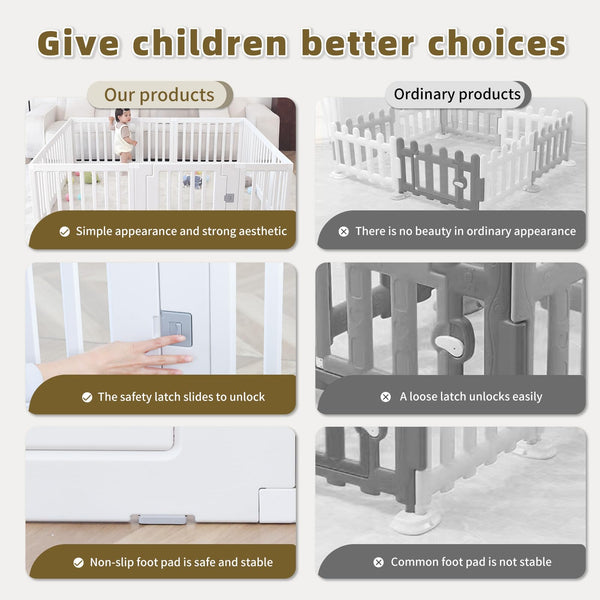 Gupamiga Playpen Baby Playpen Baby Safety Activity Centre for Indoor or Outdoor Use 150 x 180 cm