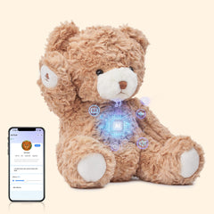 EBLOMA AI Talking Teddy Bear for Kids, Screen-Free Interactive Plush Companion, Gentle Conversation for Bedtime, Play & Emotional Comfort, Soft Gift for Boys & Girls Ages 3–9