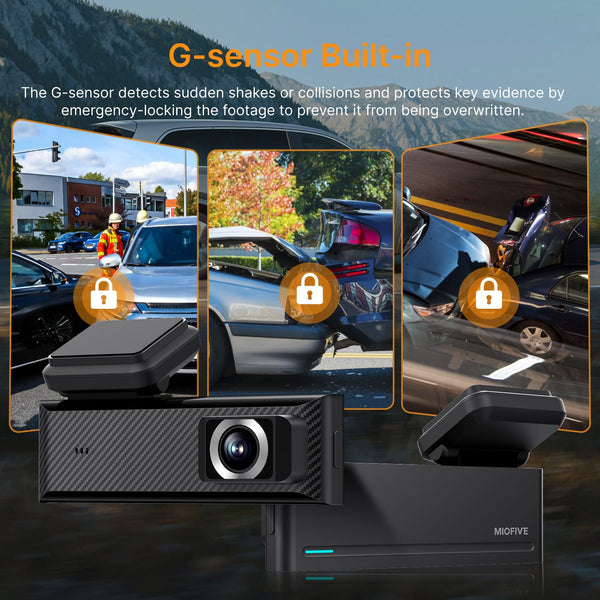Miofive Mini S 4K HDR Dash Cam Front, Wi-Fi 6 Car Camera with GPS & Bluetooth, Super Night Vision, 24/7 Parking Mode, Loop Recording, Speed Camera Alerts(UK), Supports Up to 512GB.