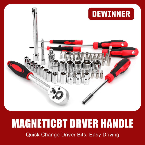 DEWINNER 325pcs Hand Tool Kits for Home, Household Tool Box with Tools Included, Portable Hand Tool Sets for Home Repair and Maintenance