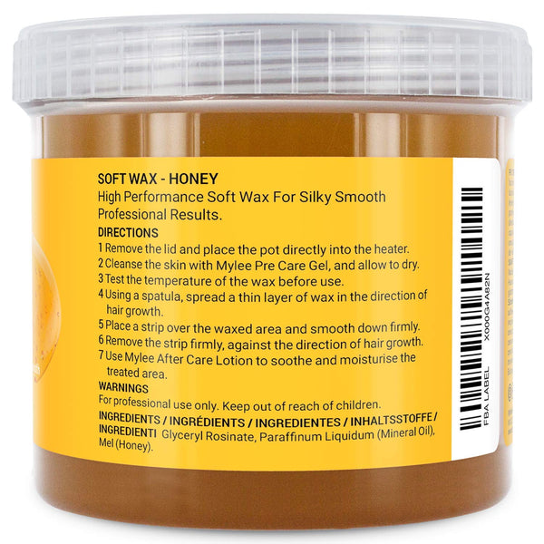 Mylee Honey Soft Creme Wax for Sensitive Skin 450g, Wax Heater Friendly, Ideal for All Body Area Stubborn Coarse Hair Removal (Copy)