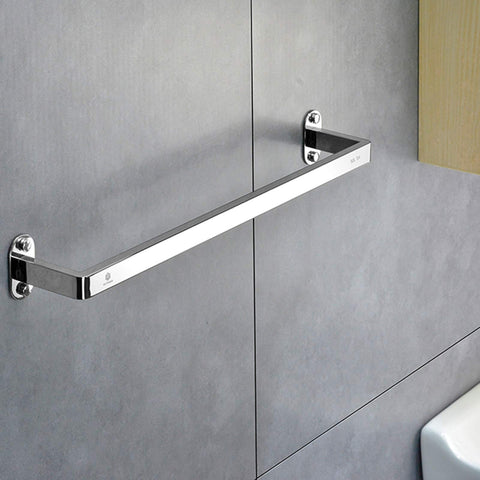 ZJYWMM Wall Mounted Single Towel Rails Bar, 40cm-120cm SUS 304 Stainless Steel Brushed Finish Towel Holder Rod for Bathroom or Kitchen (Size : 90cm)