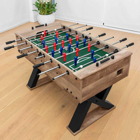 PINPOINT Football Table | Laminated Foosball Table with Chrome Metal Rods & Polypropylene Grips | Family Fun Game