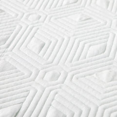 LUCID Memory Foam Soft and Breathable-Machine Washable Mattress Topper Cover, Queen, White