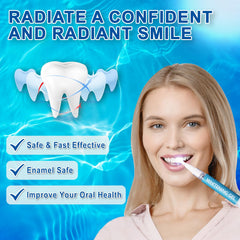 Riatanxi LED Teeth Whitening Kit: Blue Light Teeth Whitener with Bleaching Gel - Effectively Removes Stains from Coffee, Tea & Smoking - Safe, Fast, and Gentle for Sensitive Teeth